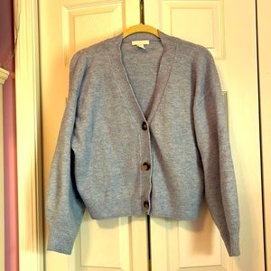 Blue Button Up Cardigan